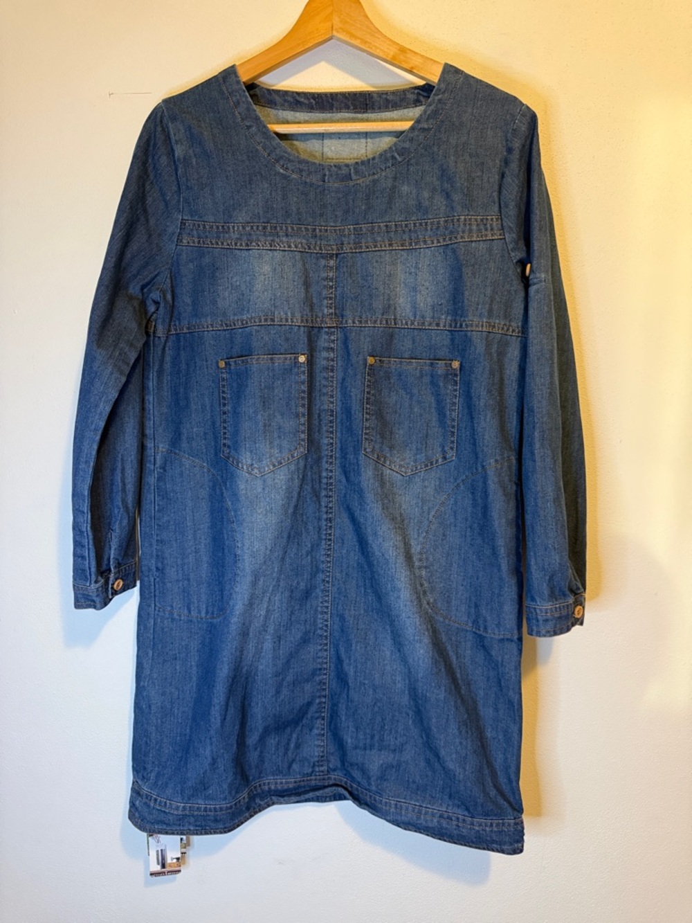 Philipp plein Casual Denim Shift Dress in Medium Blue